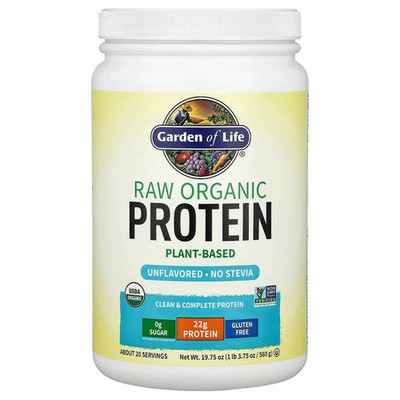 Garden of Life,RAW Organic Protein,Organic Plant Formula, Unflavored,1.25 lbs,