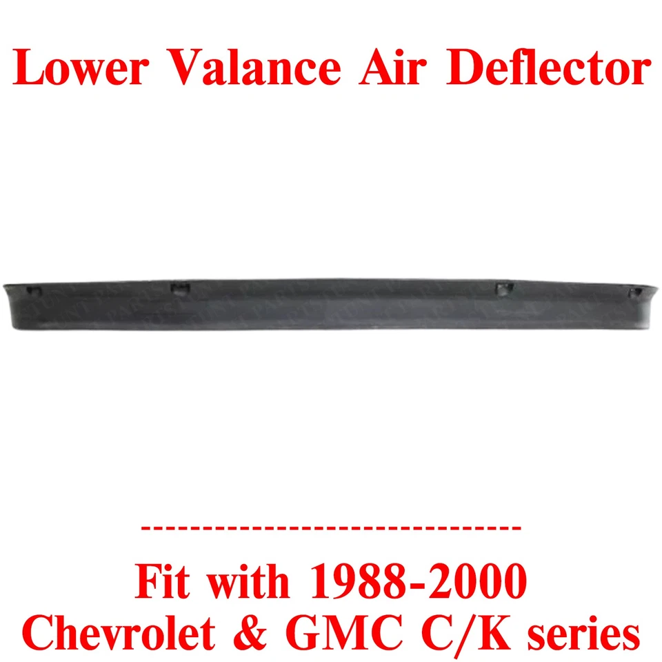 Deflector de aire de cenefa inferior imprimado delantero para camioneta Chevy y GMC Sierra 1988-2000 Foto 2 de 4