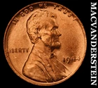 1944 Lincoln Cent- Red- Choice Gem Brilliant Uncirculated++++ No Reserve #J7511