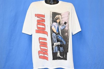 BON JOVI ヴィンテージ 80s バンド　ロック　Tシャツ　アメリカ製 vintage 80s JON BON JOVI SLIPPERY WHEN WET WORLD TOUR ROCK METAL