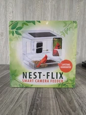NEW SEALED Nest-Flix Smart Bird Feeder with Camera XL by Nature Anywhere