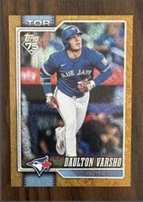 Topps 2026 Series 1 Daulton Varsho #2 Toronto Blue Jays Gold Holo /50