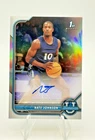 2021-22 Bowman U  Nate Johnson Chrome 1st Autograph Refractor # BCPA-NJ Xavier