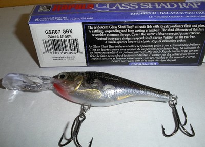 Normark GSR07-GBK 2-3/4'' Glas Shad Rap Glas 7/16 Oz Schwarz