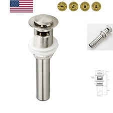 Bathroom Sink Pop Up Drain Assembly with Overflow Fits 1.57 to 2.36 Inch Sink...