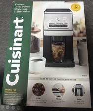Cuisinart Custom Grind & Brew Single-Cup Coffee Maker DGB-30 Travel Mug Adaptabl