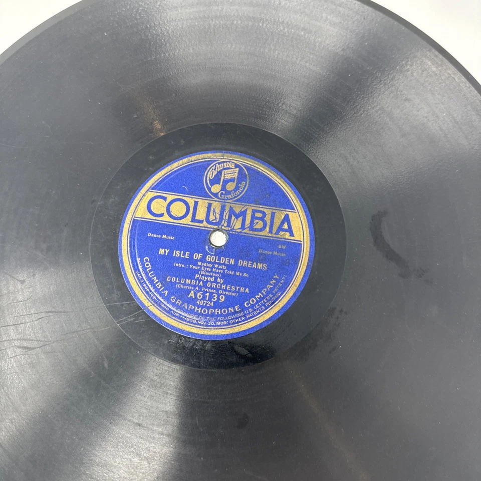 Columbia Orchestra My Isle Of Golden Dreams/That Naughty Waltz 78 RPM 6139 Foto 2 de 4