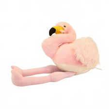 Rare Petting Zoo Realistic Posable Pink Flamingo Stuffed Animal Plush 18" Soft