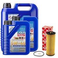 MotoröL Set High Tech 5W-40 Liqui Moly 7 Liter + ÖLfilter FüR VW Passat 2.5 TDI