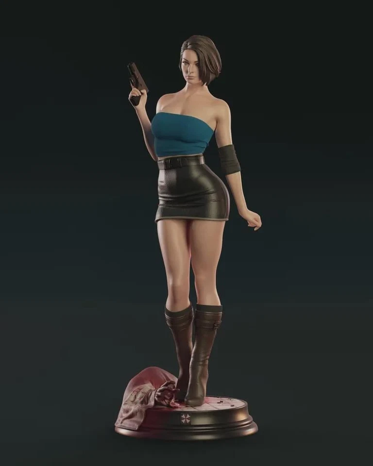 Figura Jill Valentine Resident Evil | Estatua de coleccionista de resina premium Foto 3 de 4