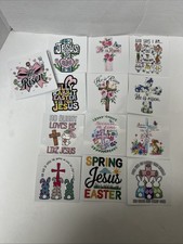 36- Pack Religious Easter Sticker Bundle &ndash; 3&rdquo; Stickers for Journals, Bibles