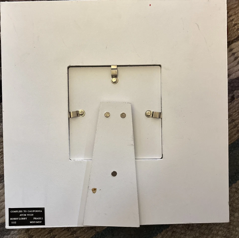 Zebra Print Striped Black & White 4x6 Hobby  Lobby Shadowbox Picture Frame - Image 3 of 4