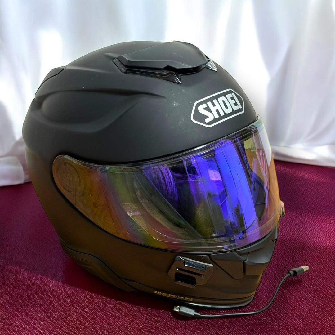 SHOEI GT-Air2 Matte Black Mirror Shield SENA SRL2 Intercom XXL