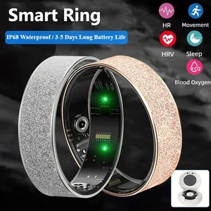 Smart Ring Men Women Heart Rate Blood Oxygen Monitoring Sleep Monitor Waterproof