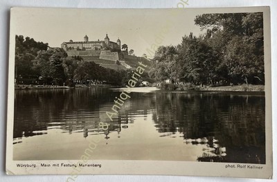 Postcard old postcard Würzburg am Main view of Marienberg Fortress Rolf Kellner
