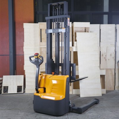 APOLLOLIFT 2640lbs Full Electric Walkie Lift Stacker 118'' Lift Straddle Stacker
