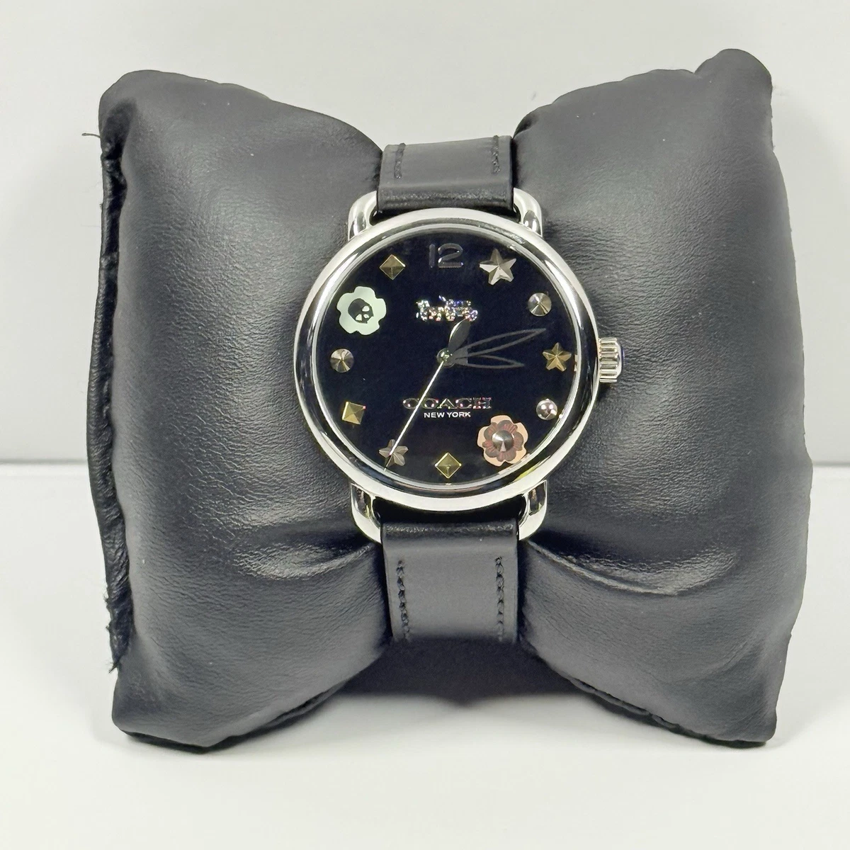 Coach Women\'s Wristwatch Snake Skin Leather‎ Band UNTESTED Coach Stainless Steel, Ladies Leather Band Watch 0313 | eBay main image 4