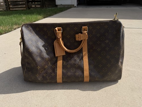 Louis Vuitton Monogram Keepall Bandouliere 50 Travel Duffle Bag - Japan Sourced