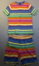 Polo Ralph Lauren Boys Striped Cotton Jersey Tee And Shorts Set XL