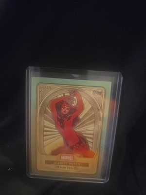 Topps Marvel Mint Scarlet Witch Green Stamp SP #53/75