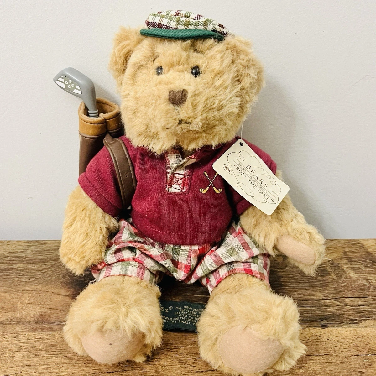 RUSS BERRIE ホワイトベア ピンクパープル ピエロ インポート未使用品