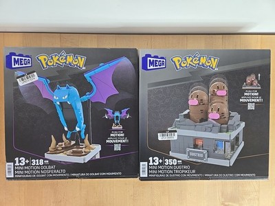 Lot Of 2 New MEGA Pokemon Mini Motion Brick Building Push Motion