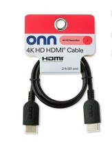 High-speed 4K HD Resolution HDMI Cable 2ft Black Standard Male to Male Universal