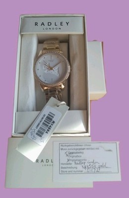 Radley London Damen Armbanduhr in gelbgold  mit Metallarmband NEU