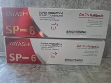 2X YAYASHI SP-6 Super Probiotic Toothpaste Whitening, Halitosis Prevention