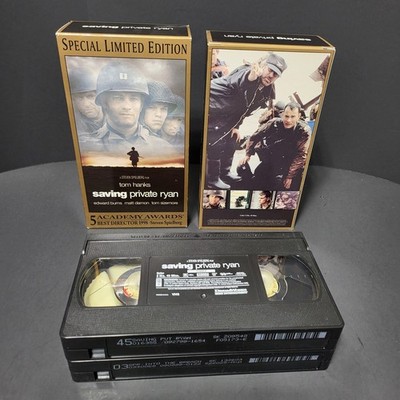 Saving Private Ryan VHS Special Limited Edition 2-Tape Set Tom Hanks Spielberg