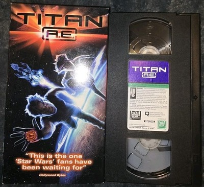 Titan A.E. (vhs) Drew Barrymore, Matt Damon, Bill Pullman. VG. Rare. Animated