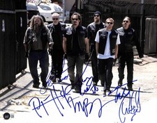 Sons of Anarchy Season 2 Cast Signed by 6! 11x14 Photo Beckett