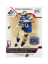2025 Upper Deck CFL SP Game Used Football Hobby Box SEALED
