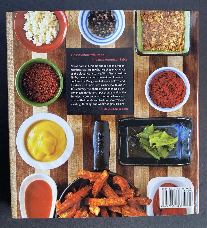 Signed By Chef Marcus Samuelsson, New American Table, Hardcover Cookbook Foto 2 de 4