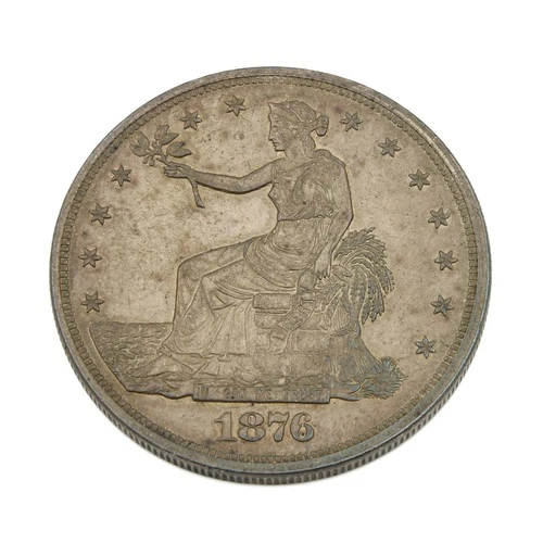 1876 $1 Trade Dollar United States Philadelphia Mint Silver Coin NR #C807-1