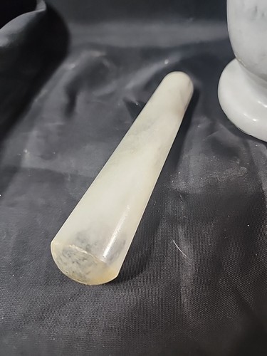 Natural Marble & Quartz Crystal Stone Mortar & Pestle Set - 88G - Picture 4 of 8