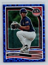 2024 Panini TEAM USA Stars & Stripes BLUE CHASE COTTON 48/149 #175