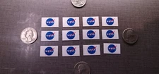 12 Pack NASA Flag Sticker Decal