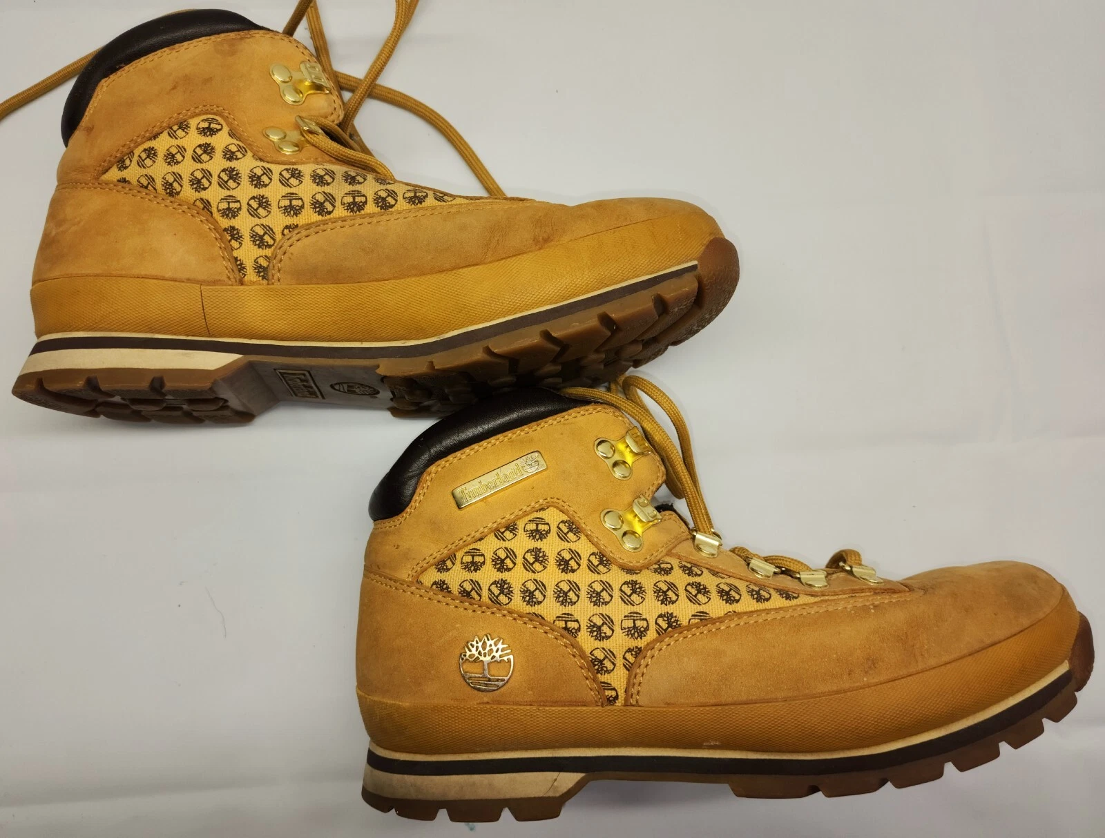 Stivali Timberland donna Euro Hiker grano marrone oro nabuk taglia 9 5 M (Jz)