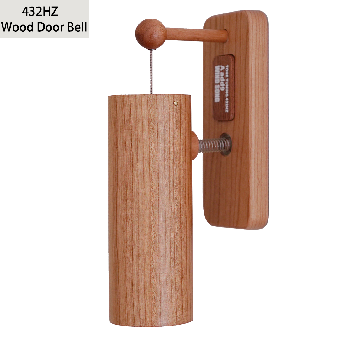 432Hz Door Opening Bell Wood-made Doorbell Chime Music Chords Door