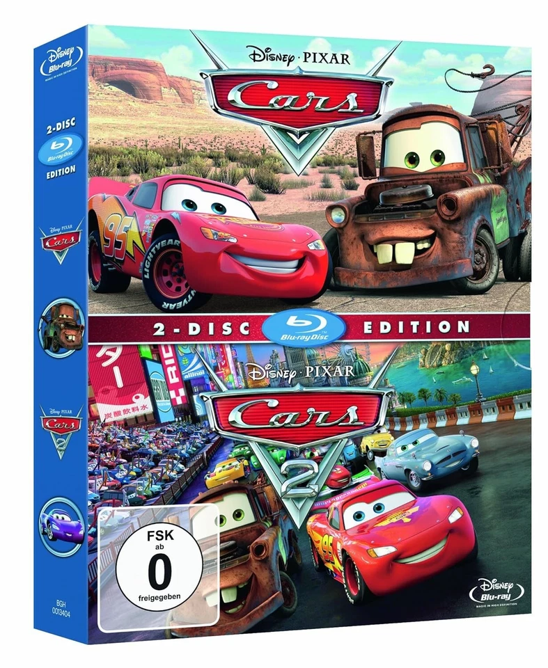 Cars 1+2 - Collection im Pappschuber - Blu-Ray - NEU OVP - Bild 3 von 3