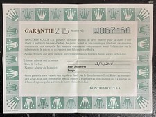 ROLEX Certificate Explorer II 16550 Panna Ivory Cream Dial White W067160 1995 /