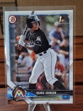2018 Topps Bowman Draft Baseball Osiris Johnson - 1st Bowman -RC - Miami Marlins