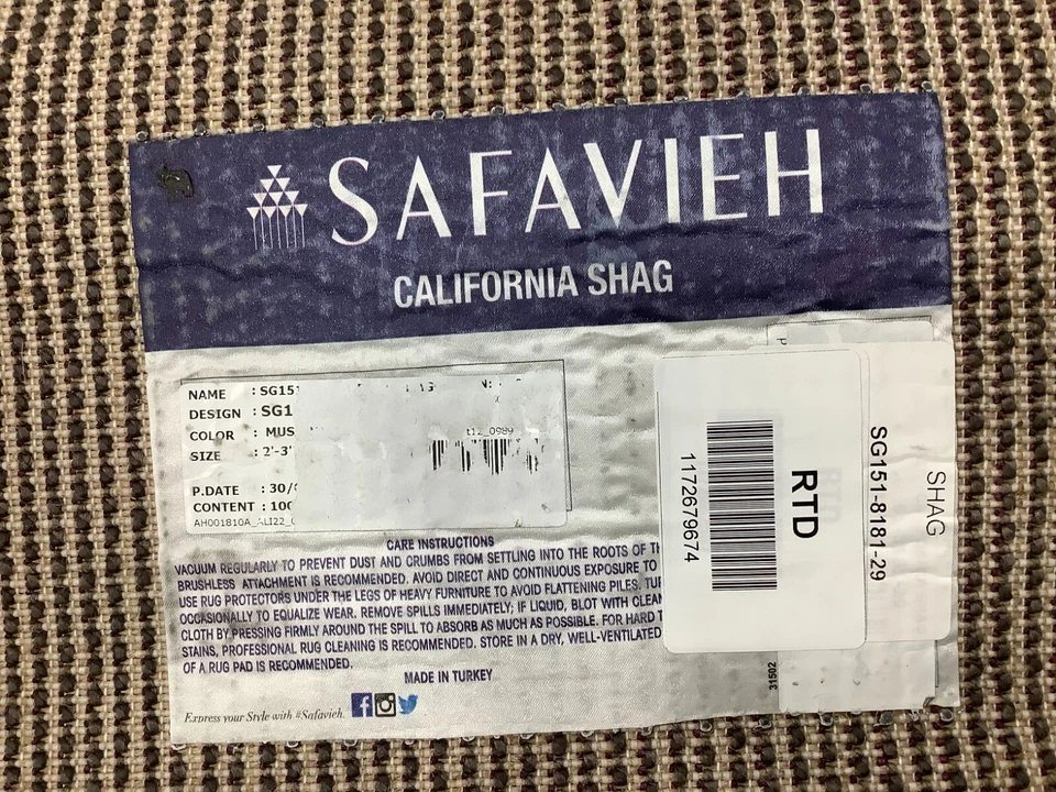 MUSHROOM 2'-3" x 9'-0" Flaw in Rug, Reduced Price 1172679674 SG151-8181-29 - Image 4 of 4