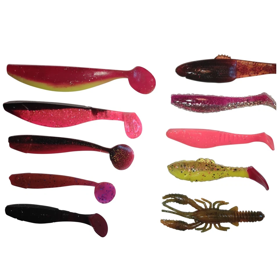 ShadXperts Gummifisch Set Meer light Relax Gummiköder Twister Jigkopf 40 - 110 g - Bild 2 von 4