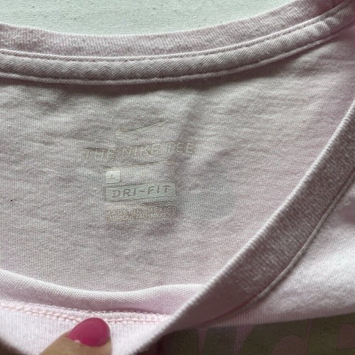 Nike Dance Graphic Tee Pink Girls L Cotton Blend - Picture 5 of 6