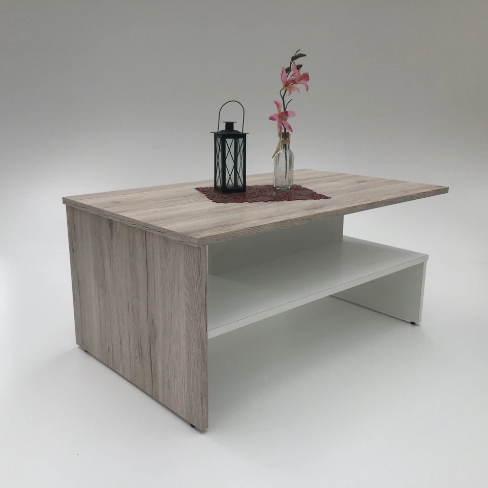 Couchtisch Wohnzimmertisch Sofatisch Kaffeetisch Holztisch Sandeiche SW NEU - Bild 2 von 4