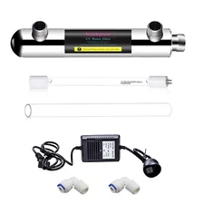 Geekpure 6 Watt U-V Water Filter for Reverse Osmosis Filtration (0.5-1 GPM)