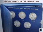 NobleSpirit $8.50 FV Silver 1941 - 1947 Walking Liberty Half Dollar Blue Book