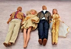 Vintage Mattel Barbie Ken Doll Lot 1966 1968 Dressed TLC Mod Clothes AS IS